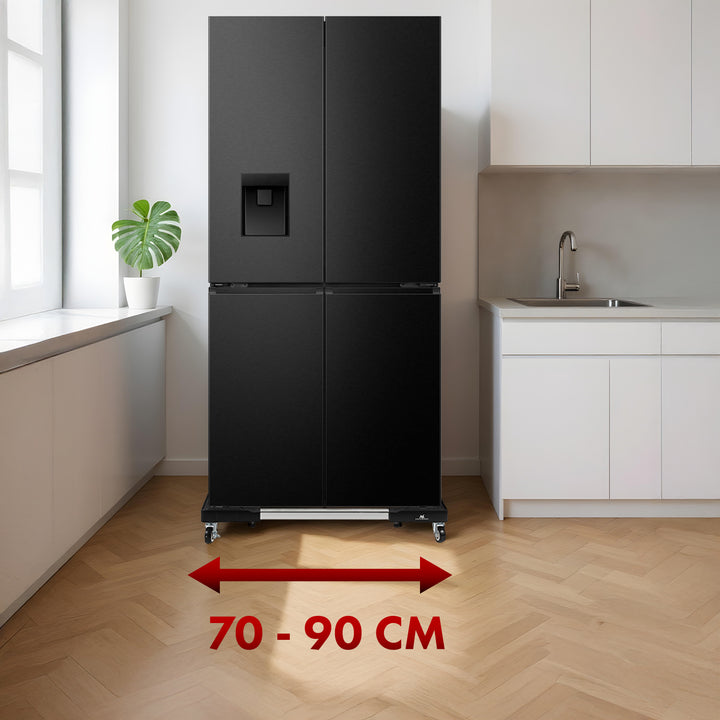 Suporte móvel para máquina de lavar roupa Maclean, com rodas de bloqueio, 700-900 mm de largura, universal, até 200 kg, MC-119 B