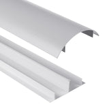 Capas de cabos em alumínio Maclean, 62x20x750mm, prateado, MC-814 S