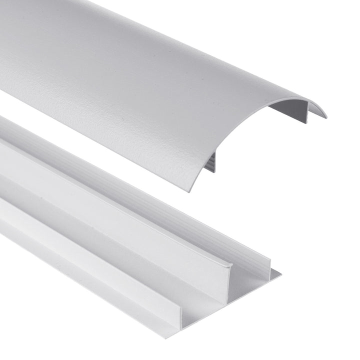 Capas de cabos em alumínio Maclean, 62x20x750mm, prateado, MC-814 S
