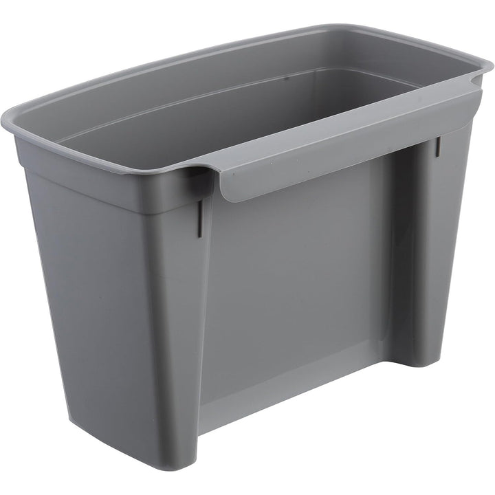 Keeeper Cubo de basura, cesta colgante, con tapa, 4L, gris, Milán