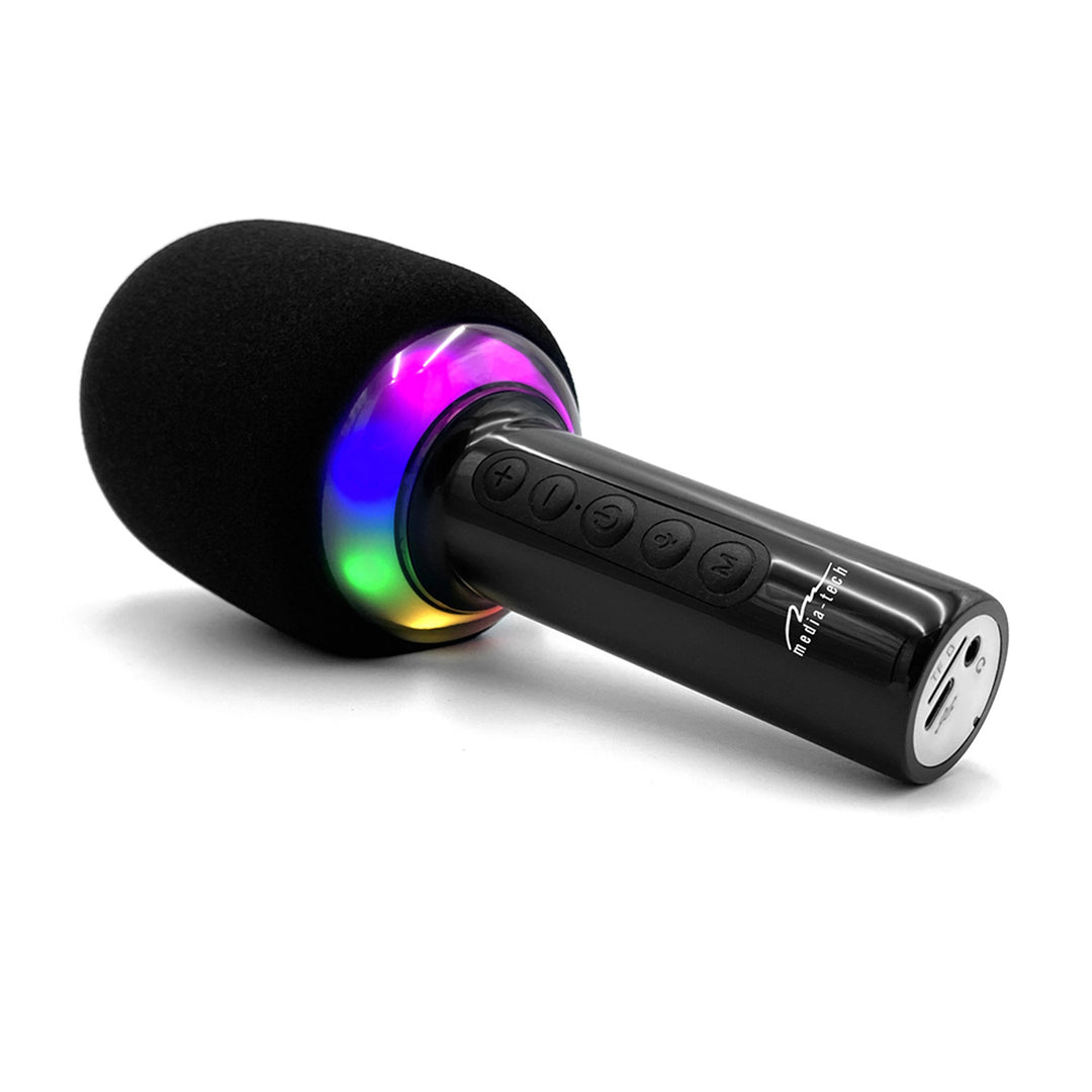Microfone de karaoke Media-Tech MT399 com coluna Bluetooth KARAOKE IDOL BT