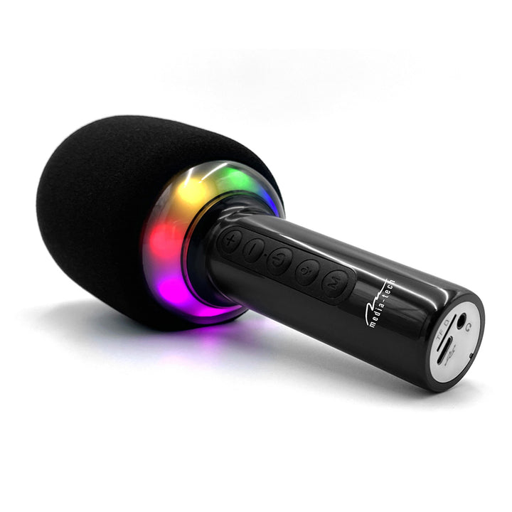 Microfone de karaoke Media-Tech MT399 com coluna Bluetooth KARAOKE IDOL BT