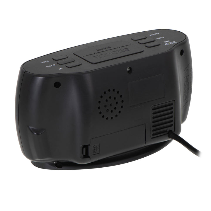 Relógio Adler, Despertador, Medidor de Temperatura e Humidade, Display LED, Preto, AD 1186