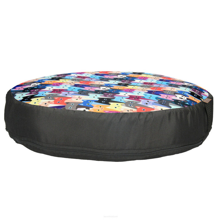 Bertoni EE130 Cama para gatos, Inserto de pellets, 50 cm de diámetro, Diseño Meow