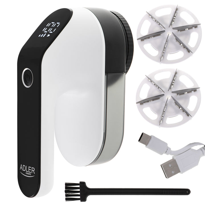 Barbeador de Tecido Adler, Display LED, 3 Velocidades, AD 9618