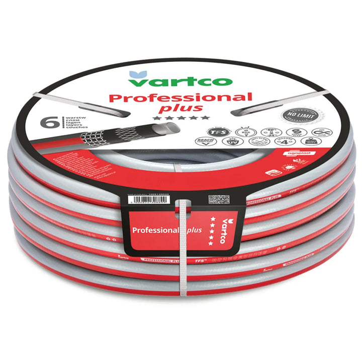 Vartco Professional Plus Manguera de jardín, 1", 10m, 6 capas