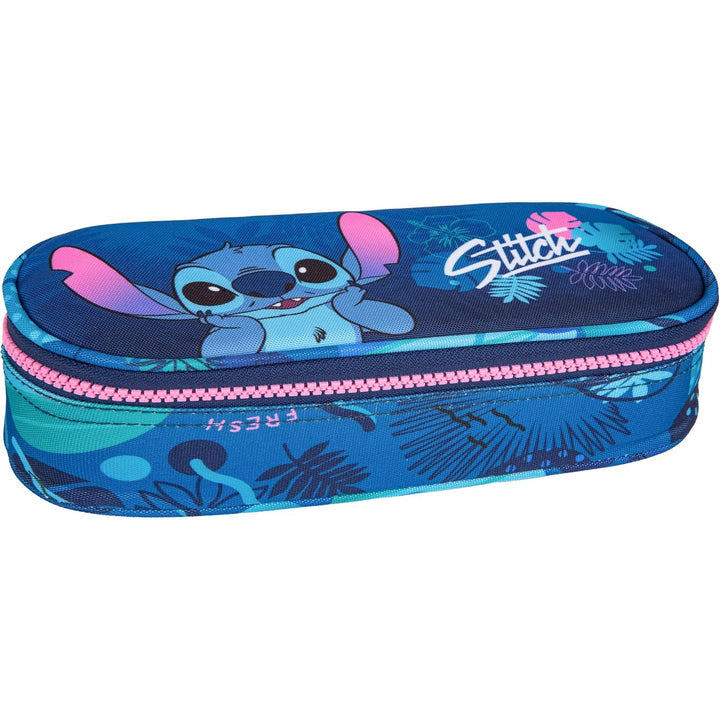 CoolPack Campus Disney Core Stitch estuche escolar ovalado F062780