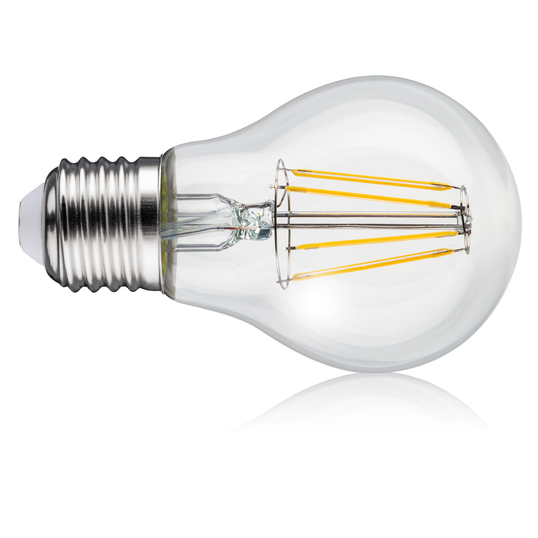 Maclean MCE518 GR Aplique 1xE27 con sensor, sensor de infrarrojos, carga máx. 60W, IP65, color gris + Maclean Energy MCE268 WW Bombilla de filamento LED E27, 8W 230V blanco cálido 3000K 1055lm retro edison decorativa