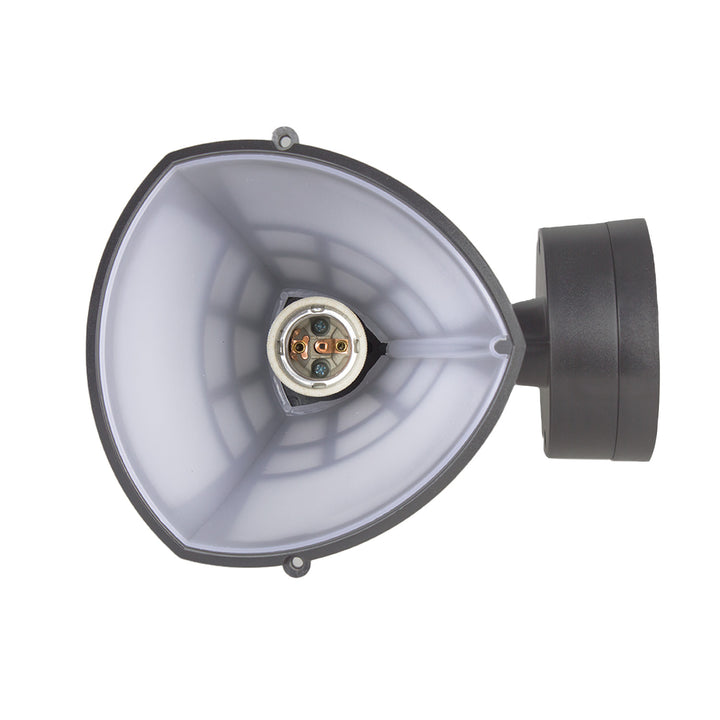 Aplique 1xE27 Maclean, carga máx. 60W, IP65, color gris, MCE519 GR + bombilla filamento LED E27, 6W 230V Maclean Energy MCE267 WW blanco cálido 3000K 720lm retro edison decorativa