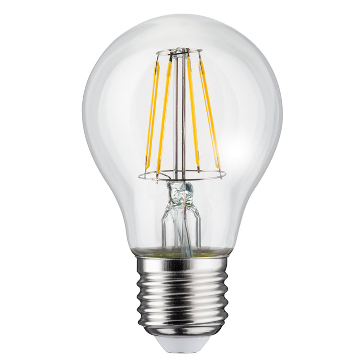 Aplique 1xE27 Maclean, carga máx. 60W, IP65, color gris, MCE519 GR + bombilla filamento LED E27, 6W 230V Maclean Energy MCE267 WW blanco cálido 3000K 720lm retro edison decorativa