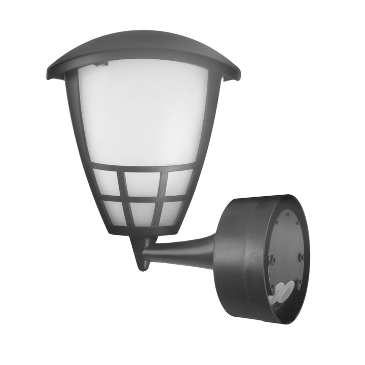 Aplique 1xE27 Maclean, carga máx. 60W, IP65, color gris, MCE519 GR + bombilla filamento LED E27, 11W 230V Maclean Energy MCE280 WW blanco cálido 3000K 1500lm retro edison decorativa A60