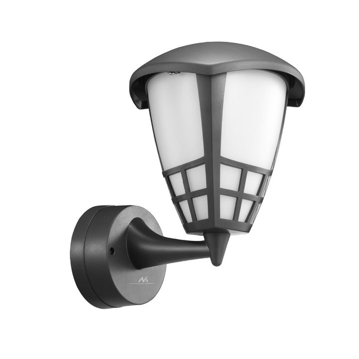 Aplique 1xE27 Maclean, carga máx. 60W, IP65, color gris, MCE519 GR + bombilla filamento LED E27, 11W 230V Maclean Energy MCE280 WW blanco cálido 3000K 1500lm retro edison decorativa A60
