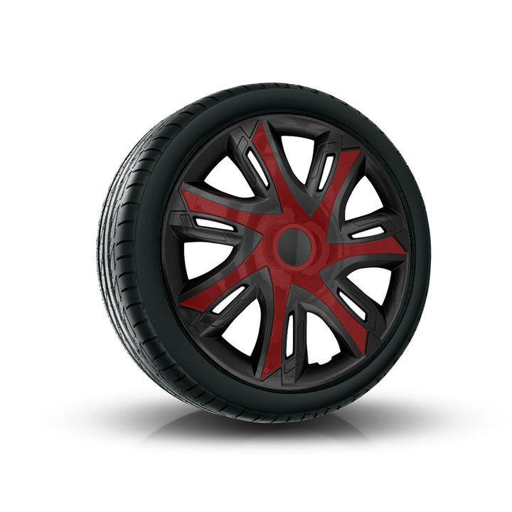 NRM N-Power bicolor Tapacubos universal negro y burdeos 15'' 1 pieza