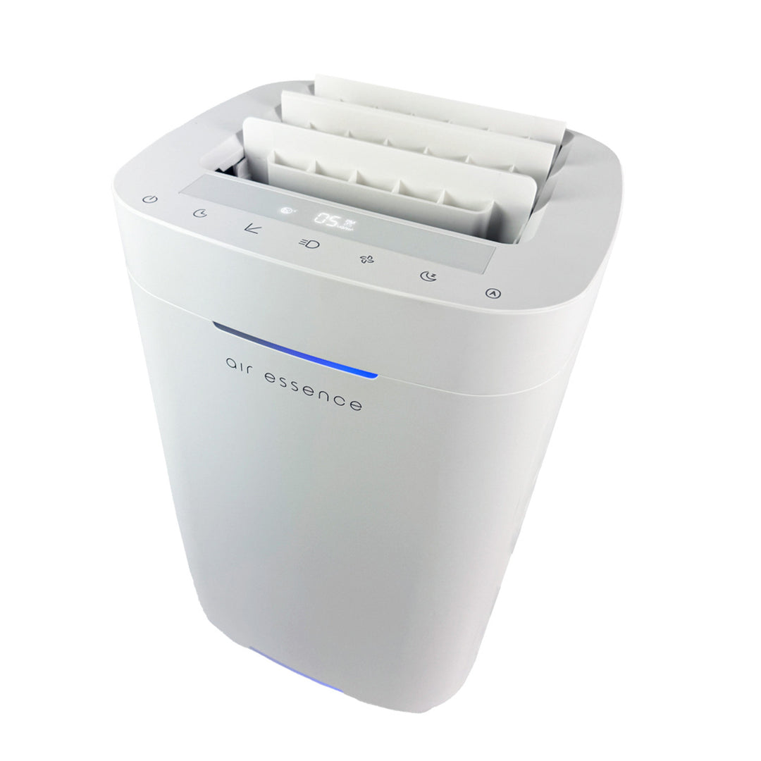 Purificador de ar de grafeno Air Essence Eco Plasma LCD ESP, esterilizador UVC, branco