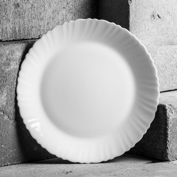 Luminarc Feston Plato llano, redondo, 25 cm, Color blanco