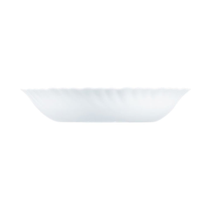 Luminarc Feston Plato hondo, 21 cm, cristal templado, Color blanco