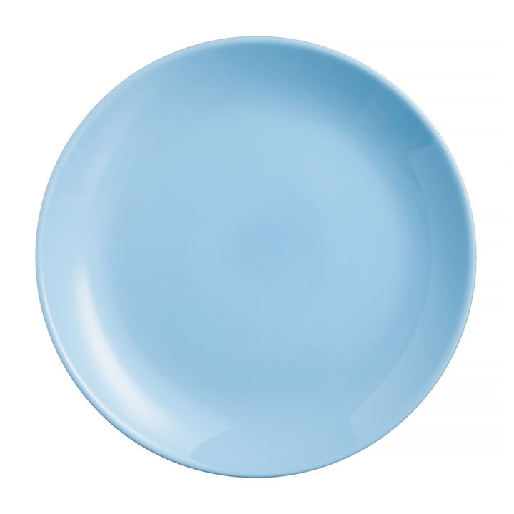 Luminarc Diwali Light Blue Plato llano, redondo, 25 cm, Color azul