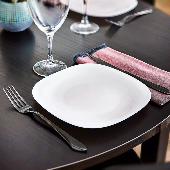 Luminarc Carine Neo White Plato de postre, 19,5 cm, Color blanco