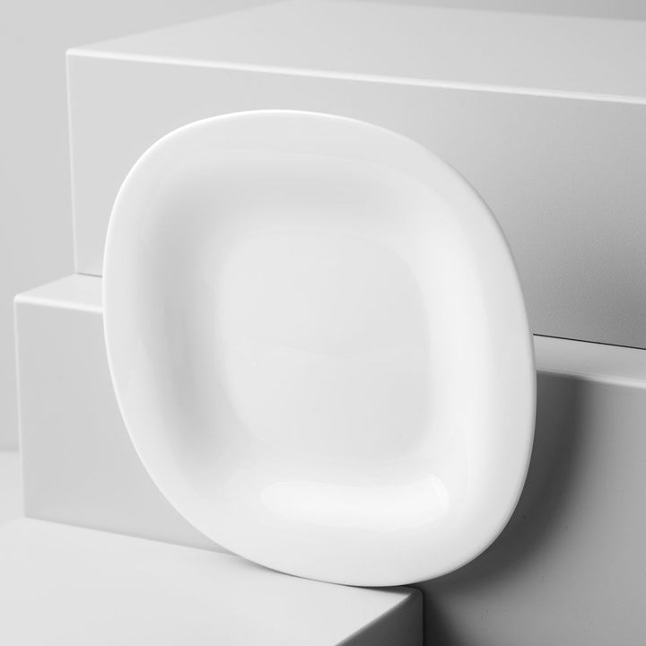 Luminarc Carine Neo White Plato de postre, 19,5 cm, Color blanco