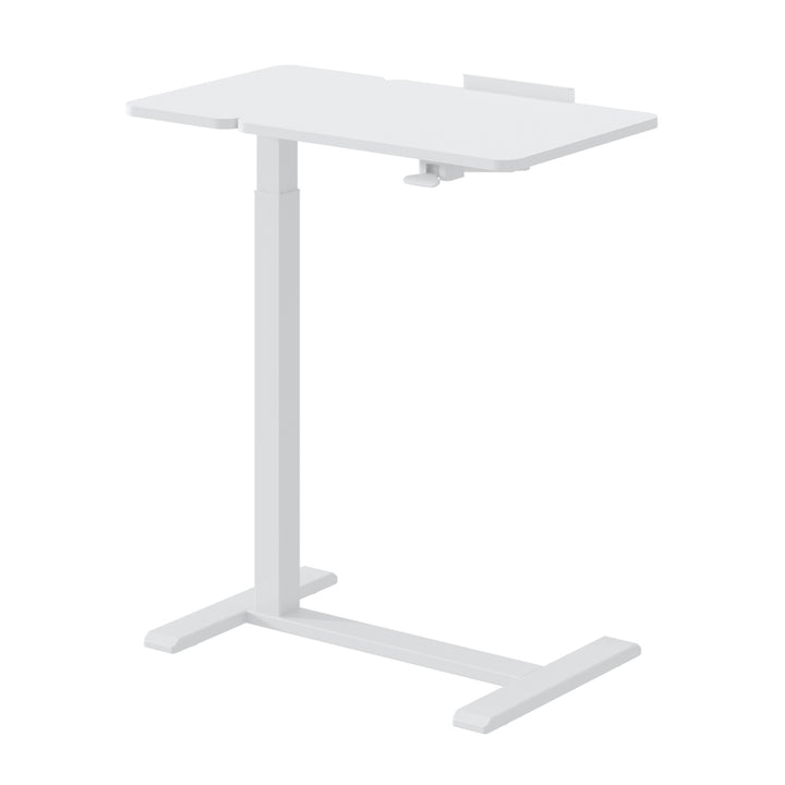 Suporte móvel para secretária/portátil Maclean, branco, altura regulável de 76 a 109 cm, máx. 30 kg, MC-120 W