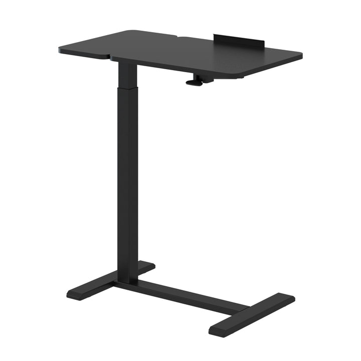 Suporte móvel para secretária/portátil Maclean, preto, altura ajustável de 76 a 109 cm, máx. 30 kg, MC-120 B