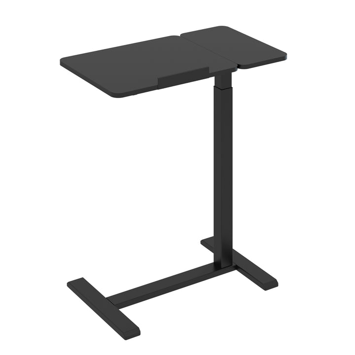 Suporte móvel para secretária/portátil Maclean, preto, altura ajustável de 76 a 109 cm, máx. 30 kg, MC-120 B