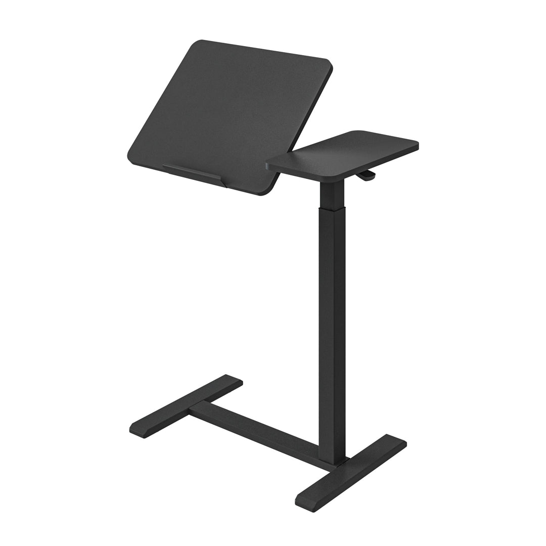 Suporte móvel para secretária/portátil Maclean, preto, altura ajustável de 76 a 109 cm, máx. 30 kg, MC-120 B