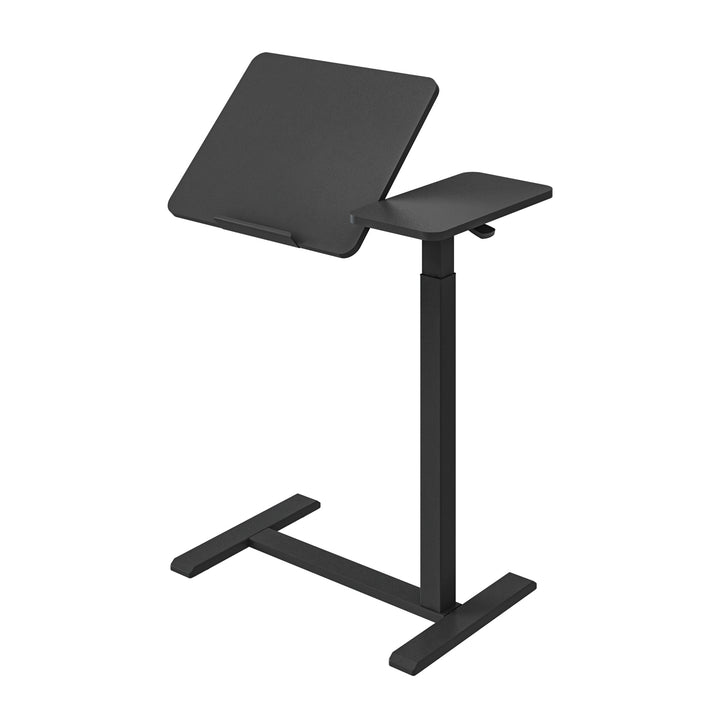 Suporte móvel para secretária/portátil Maclean, preto, altura ajustável de 76 a 109 cm, máx. 30 kg, MC-120 B