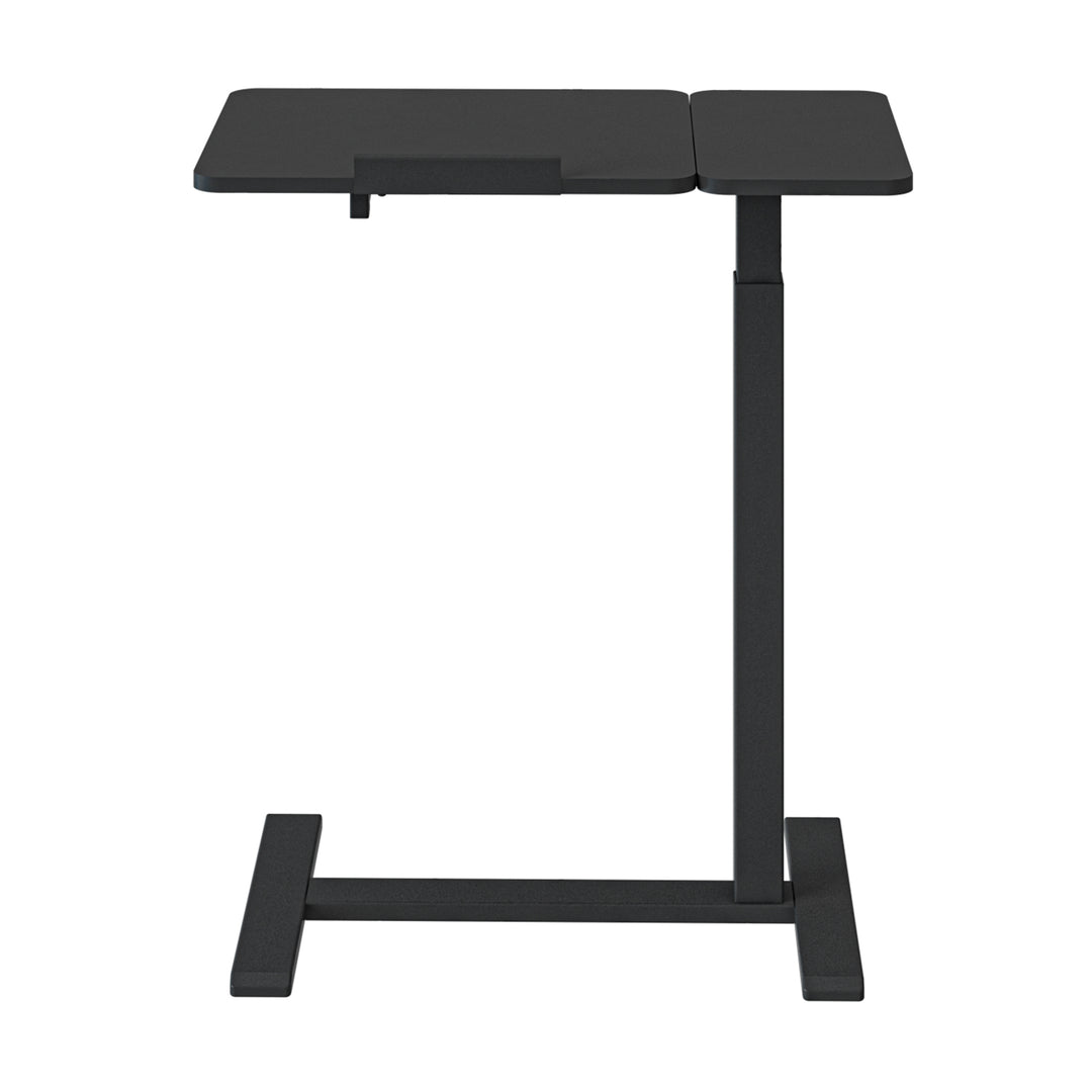 Suporte móvel para secretária/portátil Maclean, preto, altura ajustável de 76 a 109 cm, máx. 30 kg, MC-120 B