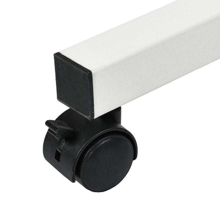 Suporte móvel para secretária/portátil Maclean MC-121 W, altura regulável de 59 a 89 cm, máx. 30 kg, branco