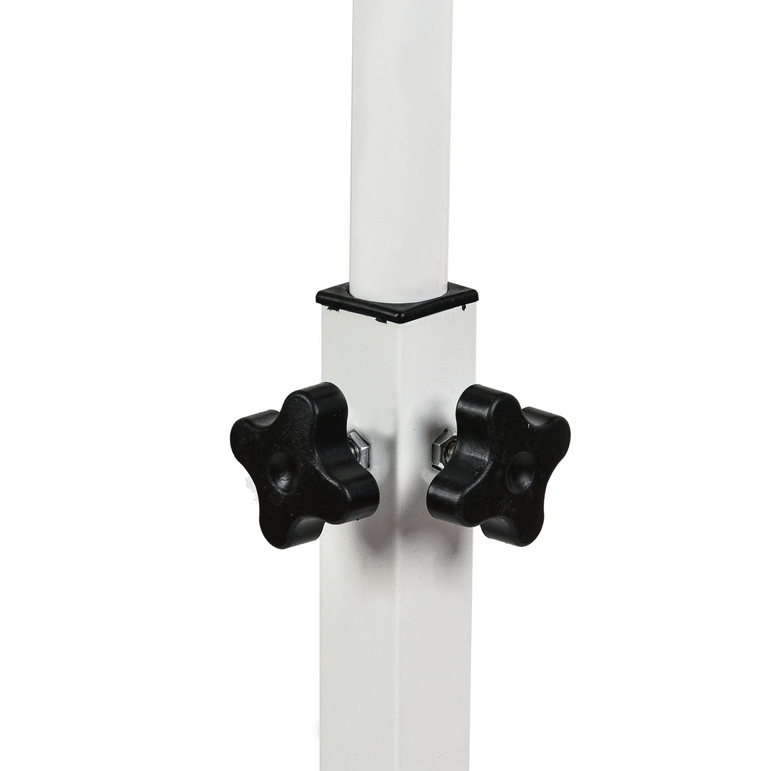 Suporte móvel para secretária/portátil Maclean MC-121 W, altura regulável de 59 a 89 cm, máx. 30 kg, branco