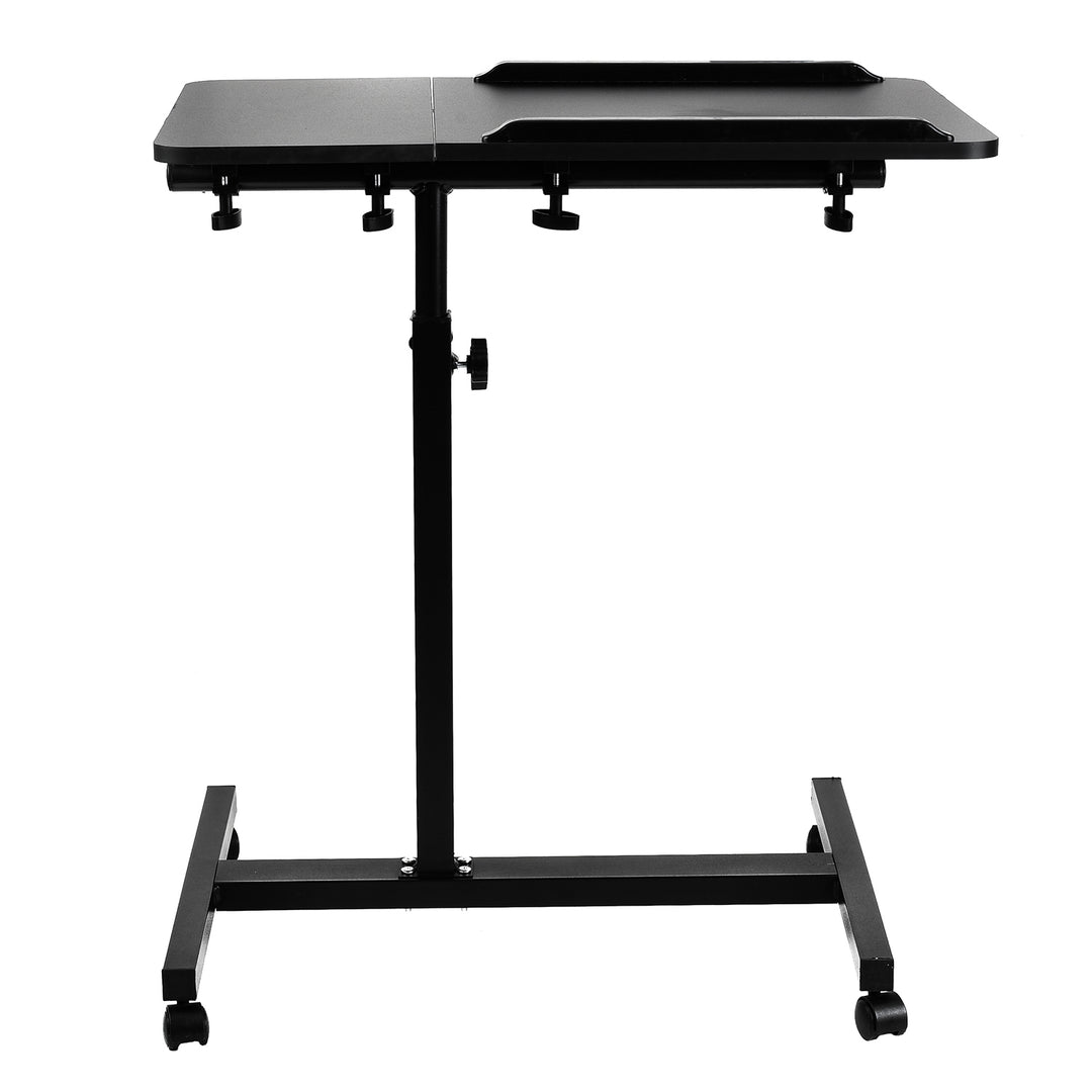 Suporte móvel para secretária/portátil Maclean MC-121 B, altura regulável de 59 a 89 cm, máx. 30 kg, preto