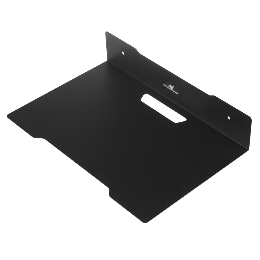 Prateleira de parede para descodificador Maclean, simples, máx. 5 kg, aço, MC-122