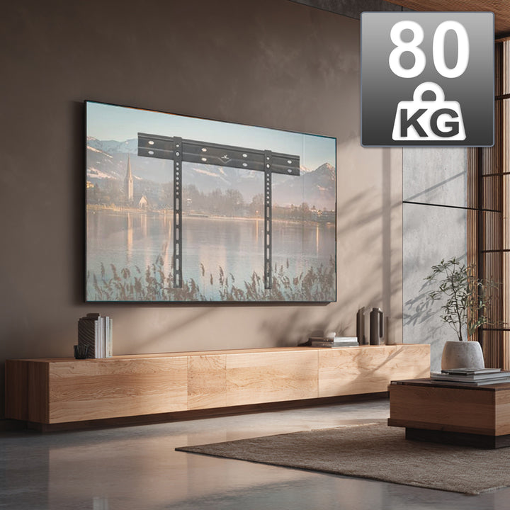 Maclean MC-123 Soporte de pared ultraplano para TV, 40-85", VESA máx. 600x400, carga hasta 80 kg