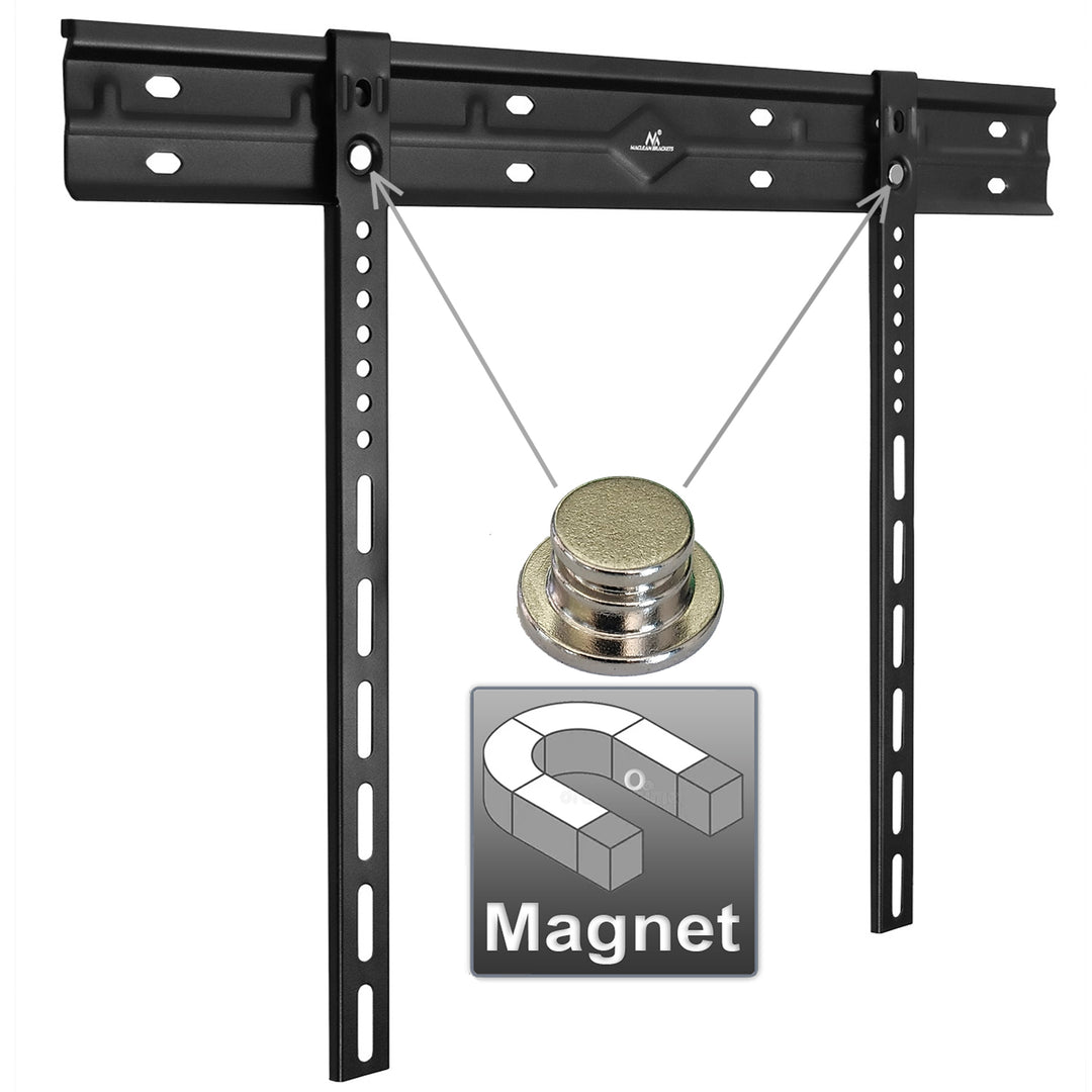 Maclean MC-123 Soporte de pared ultraplano para TV, 40-85", VESA máx. 600x400, carga hasta 80 kg