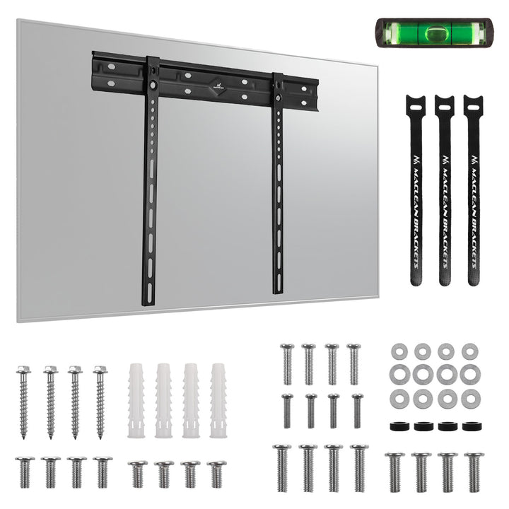 Suporte de parede ultrafino para TV Maclean, 40-85", VESA máx. 600x400, carga até 80 kg, MC-123