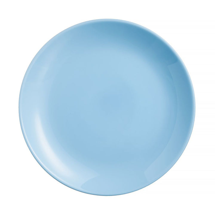 Luminarc Diwali Plato de postre redondo, 19 cm, Color azul
