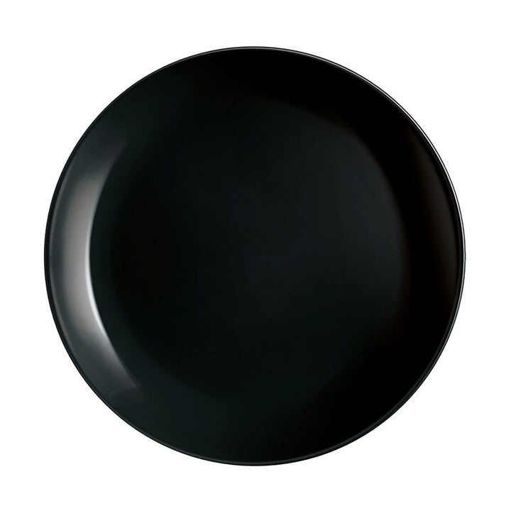 Luminarc Diwali Plato de postre redondo 19cm, Color negro