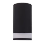 Maclean MCE361 B Luminária/tubo de montagem superficial, spot, redondo, alumínio, GU10, 55x130 mm, preto + Lâmpada LED Maclean Energy MCE437 NW GU10 7 W, branco neutro 4000 K, 220-240 V~, 50/60 Hz, 490 lm