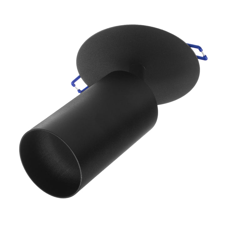 Maclean MCE364 B Luminaria/tubo empotrado, spot, redondo, aluminio, GU10, 55x130mm, color negro, 3pcs+ Bombilla LED GU10 7W Maclean Energy MCE437 NW blanco neutro 4000K, 220-240V~, 50/60Hz, 3pcs