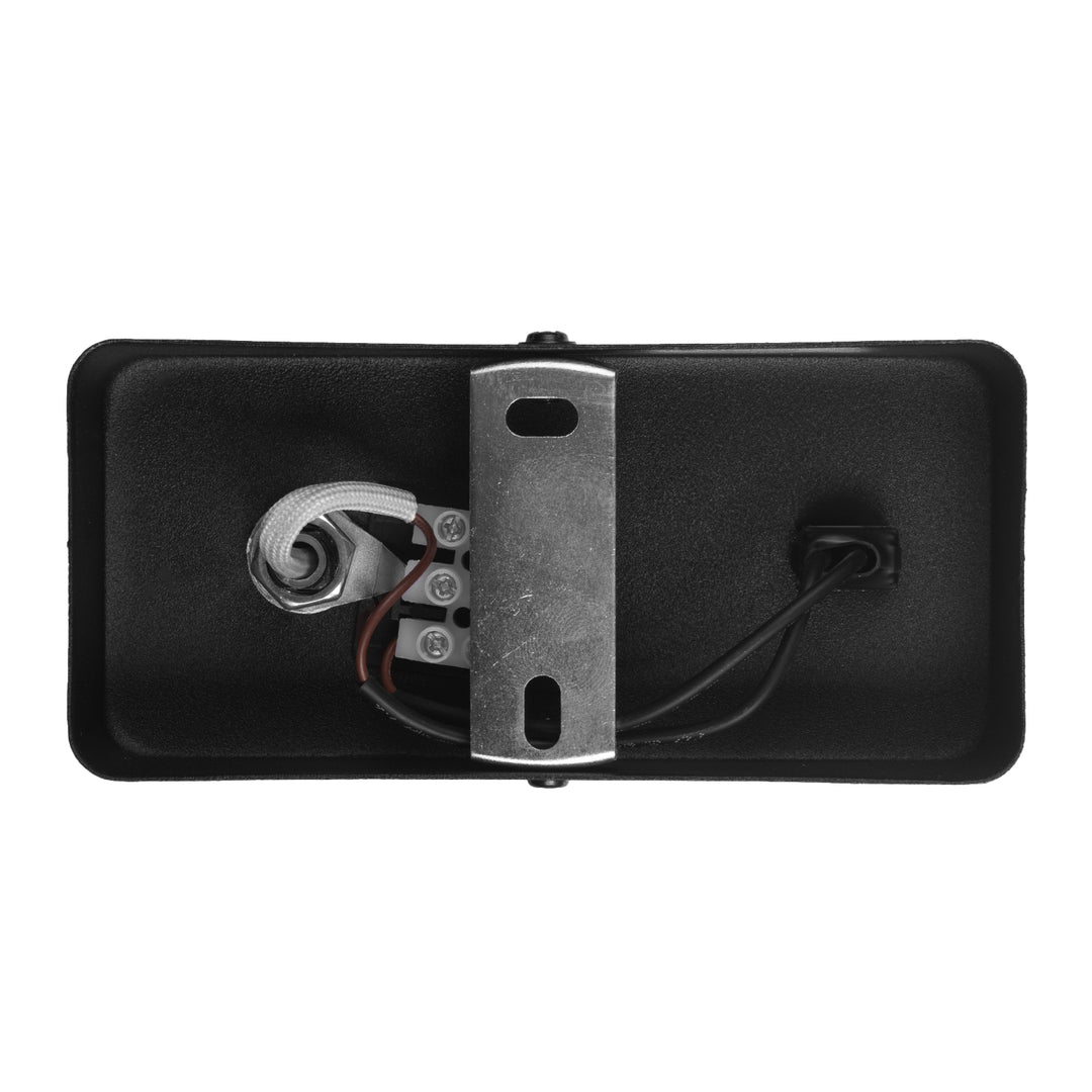 Maclean Aplique/plafón, spot, redondo, GU10, con interruptor 55x90mm, color negro, MCE369 B 2pcs+ Bombilla LED GU10 7W Maclean Energy MCE437 WW blanco cálido 3000K, 220-240V~, 50/60Hz, 2pcs