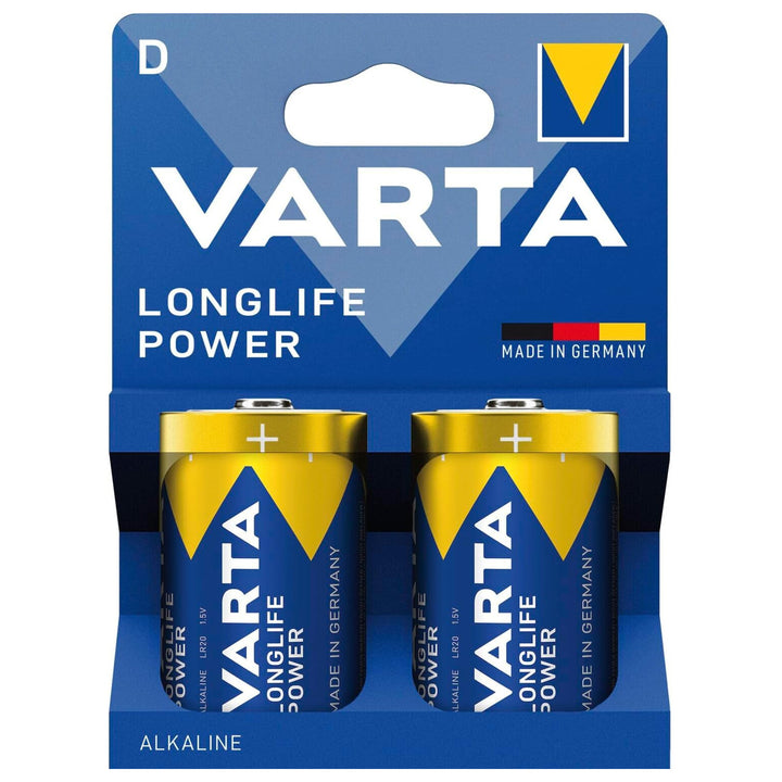 VARTA Longlife Power, 2 pilas alcalinas, tamaño D / R20, 1,5 V