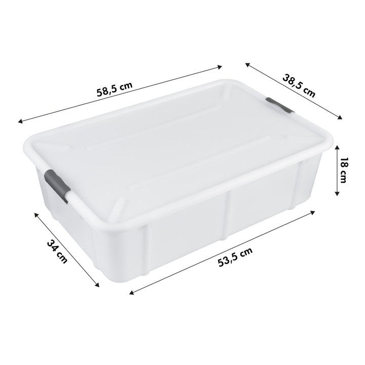 BranQ Velur 29L contentor com tampa e rodas