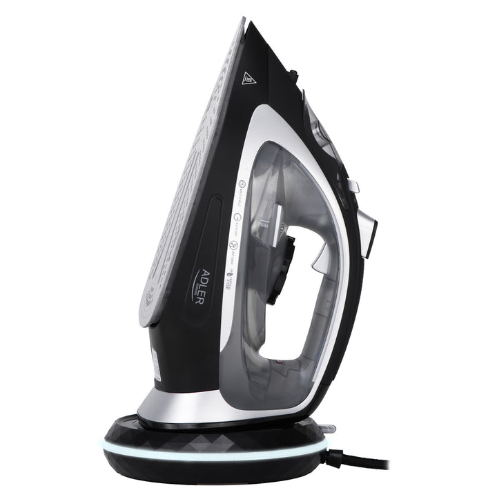 Ferro a vapor sem fio Adler AD 5043, placa de cerâmica, 2800 W