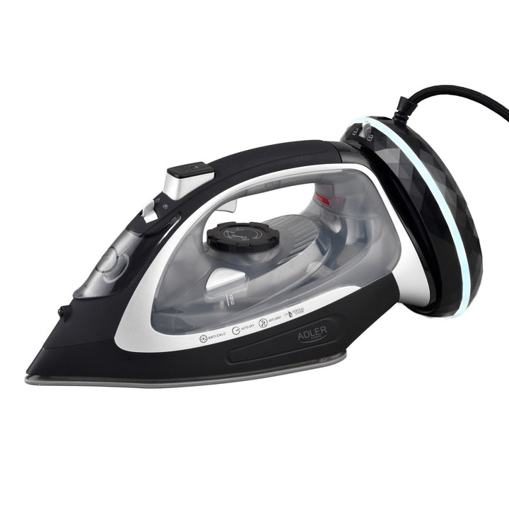 Ferro a vapor sem fio Adler AD 5043, placa de cerâmica, 2800 W