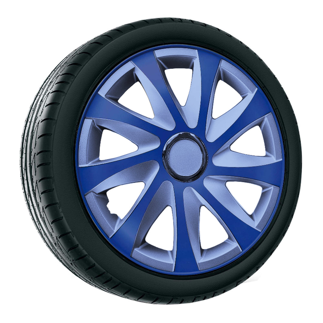 NRM Drift Extra Tapacubos universal 16'' Color azul/plata 1 pieza