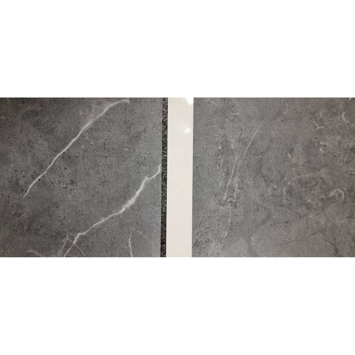 Fliesana Baldosas autoadhesivas para suelos y paredes, juego de 3, impermeables, diseño de piedra natural, color gris oscuro