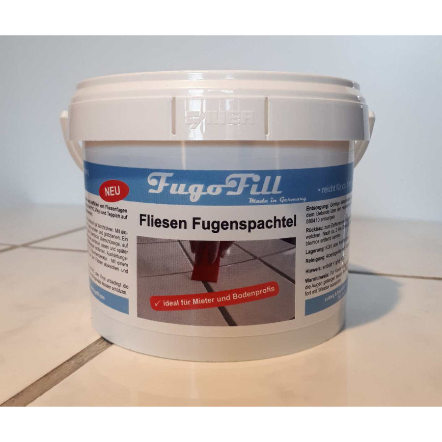 Massa para juntas de azulejos amovíveis FugoFill, 1 kg, cinzento