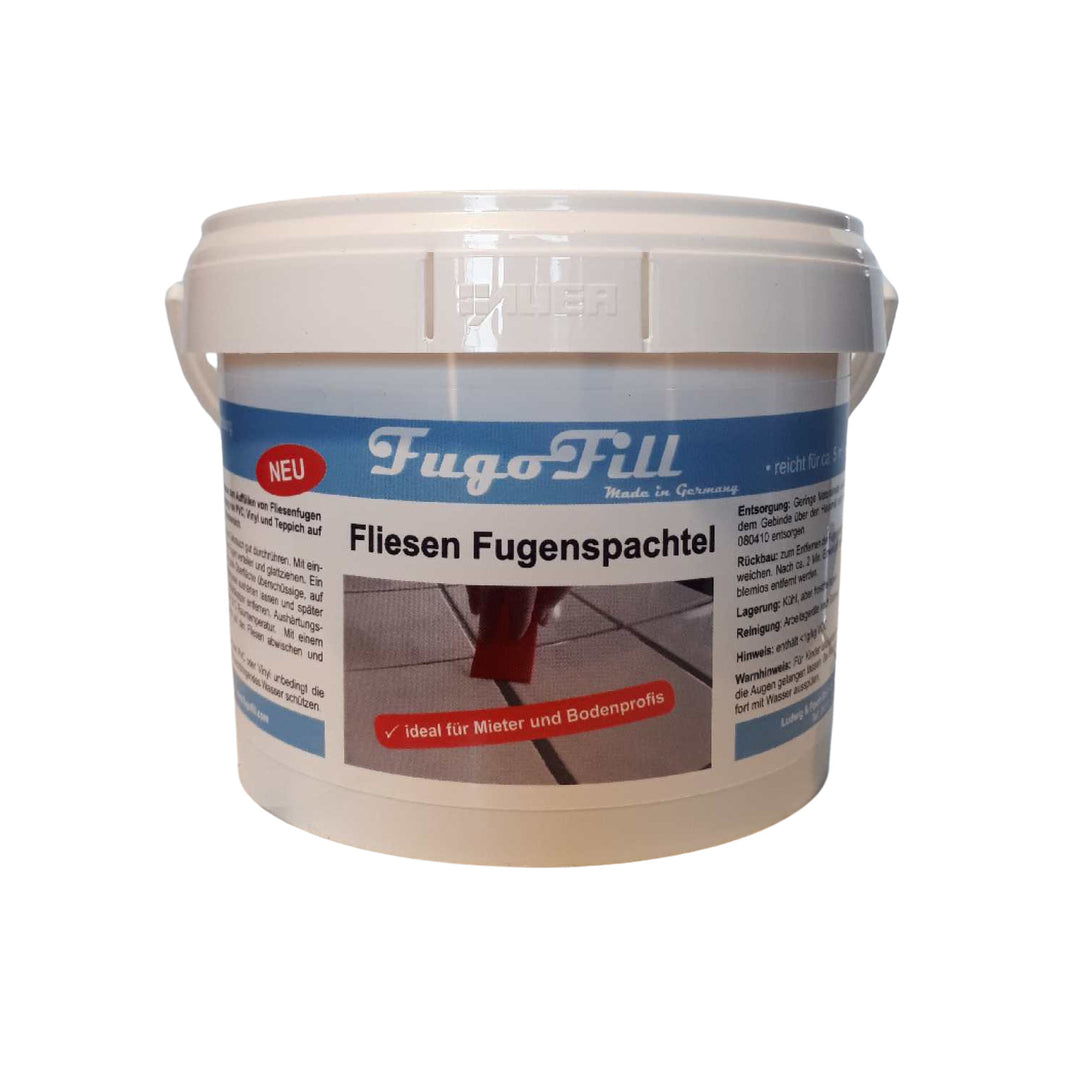 FugoFill Masilla removible para juntas de baldosas, 1kg, Color gris
