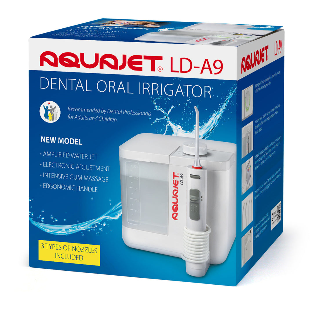 Irrigador Aquajet, Controlo Electrónico, Recipiente de 500ml, 4 Pontas, LD-A9